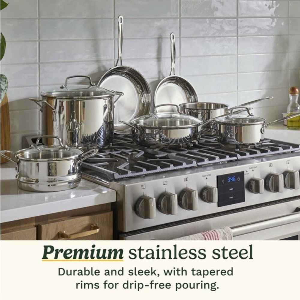 Cuisinart Silver Stainless Steel Cookware Set
